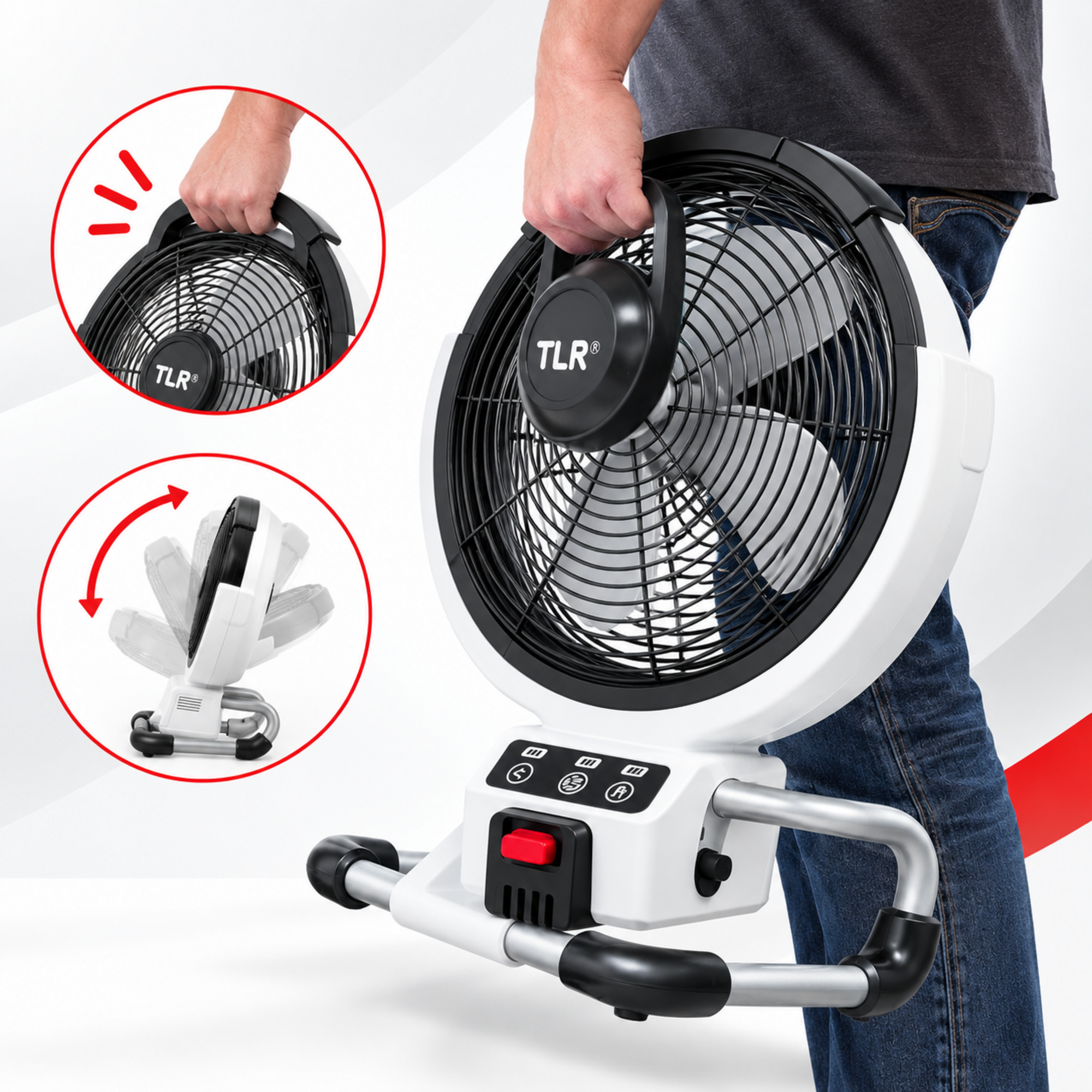 Turbo Airmaxx 40cm Cooling Fan - High Performance Portable Fan
