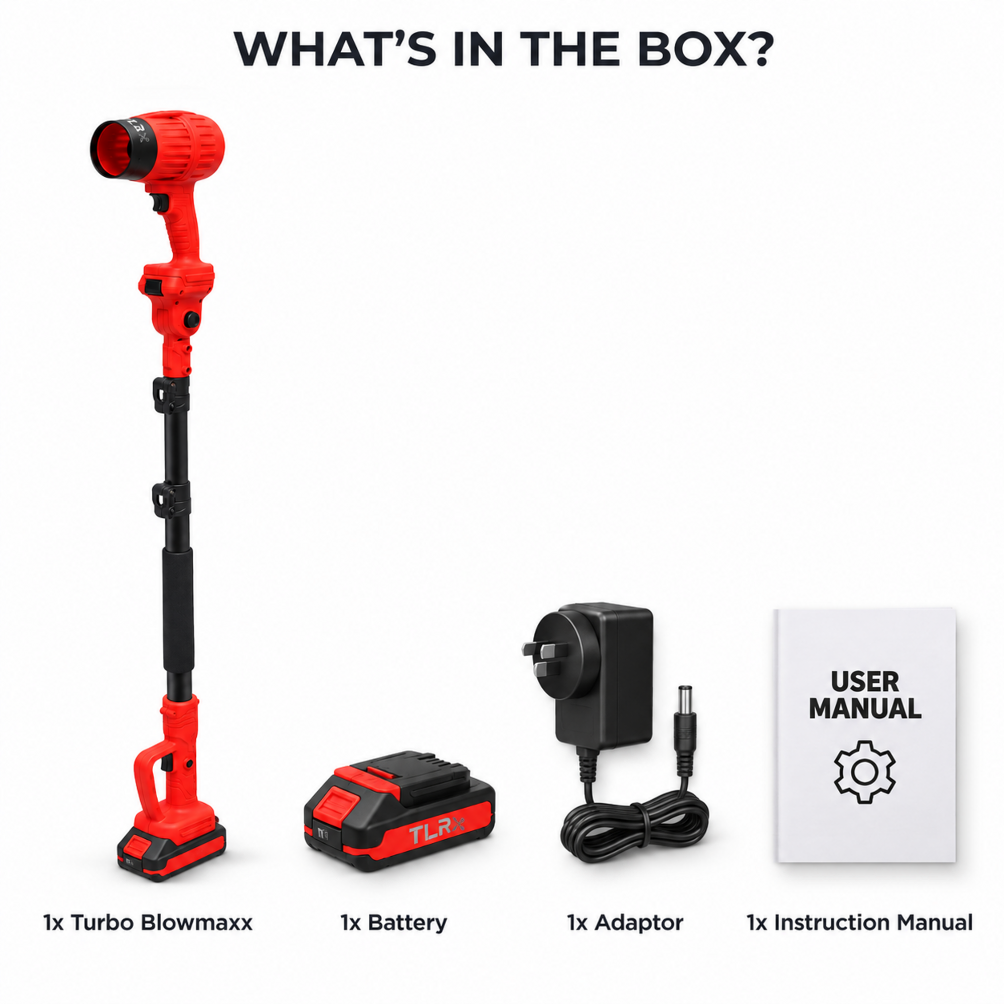 TLRX TURBO BLOWMAXX with Extension Pole(COMBO) – Lightweight, Powerful & Efficient