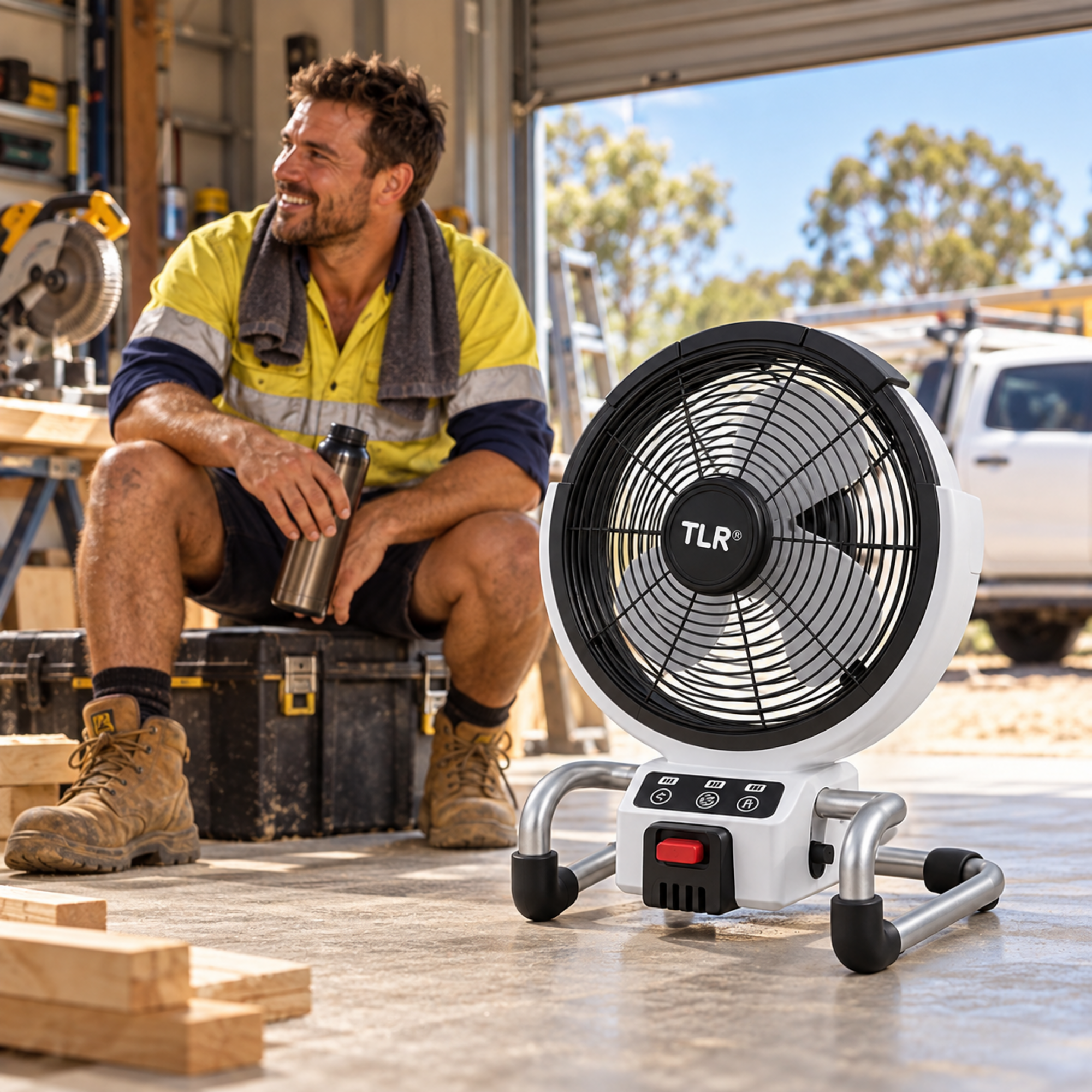 Turbo Airmaxx 40cm Cooling Fan - High Performance Portable Fan